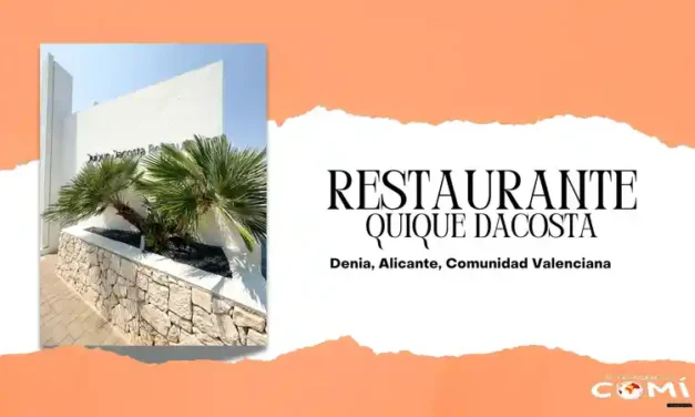 QUIQUE DACOSTA, DÉNIA, (ALICANTE), COMUNIDAD VALENCIANA